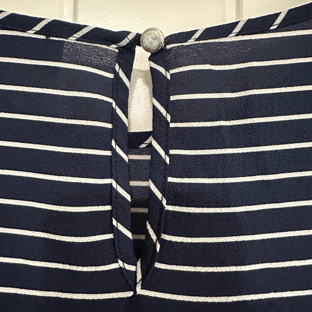 Navy striped blouse top - Picture 5 of 5